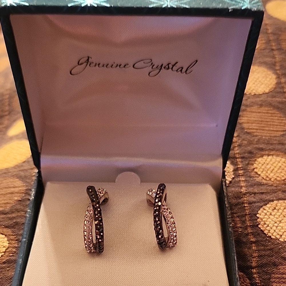 Black and Silver Earrings From Kohls